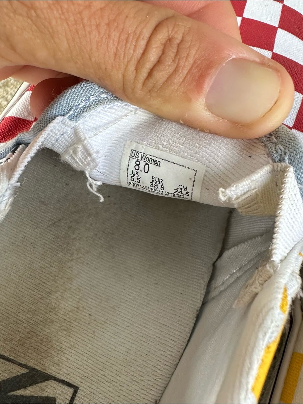 Women’s VANS Size 8 Shoes - Picture 6 of 8